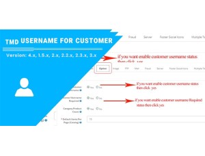 Username for customer ocmod